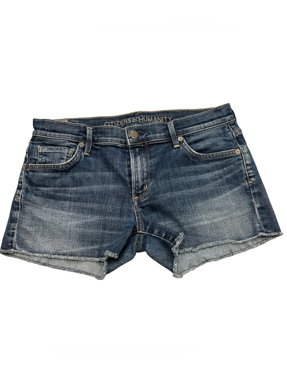 Citizens of Humanity Denim Cutoff Shorts Women’s Blue Jean Shorts Raw Hem